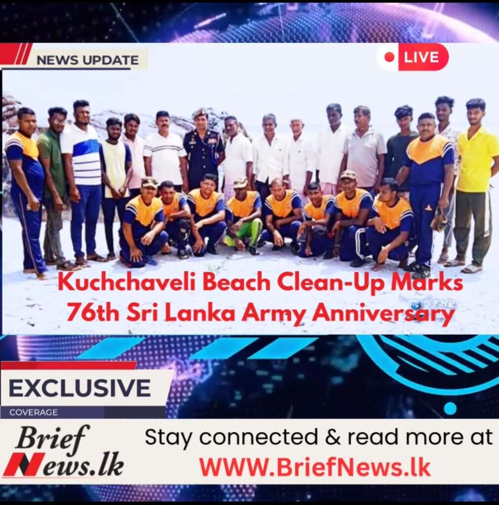 Kuchchaveli Beach Clean-Up Marks 76th Sri Lanka Army Anniversary