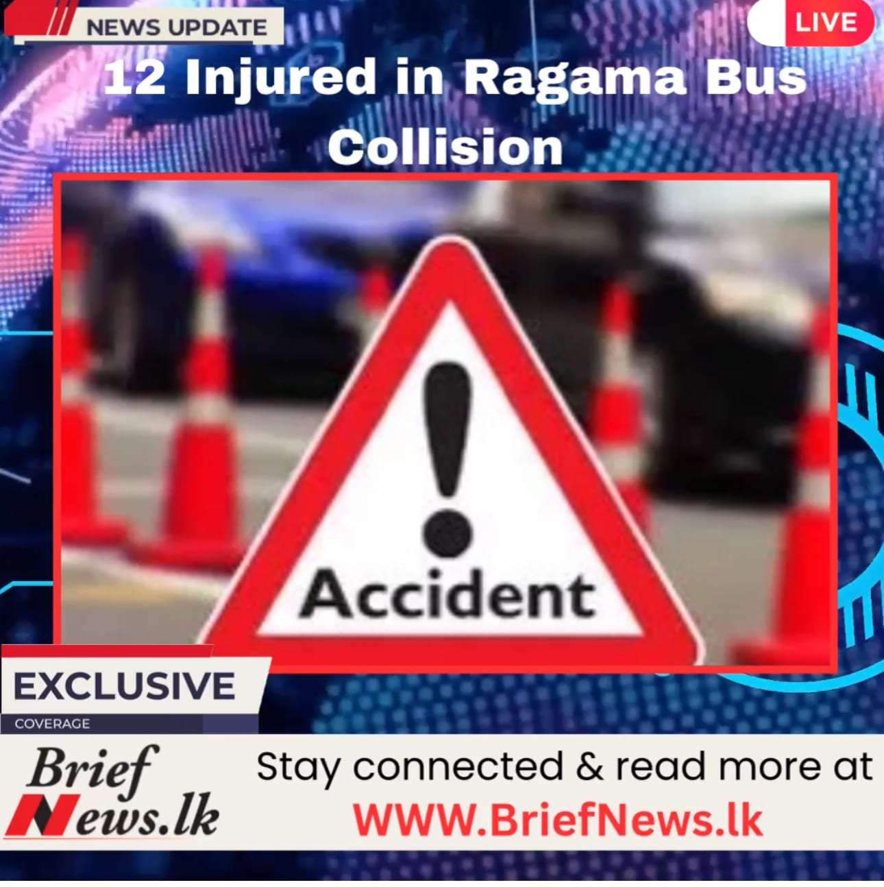 12 Injured in Ragama Bus Collision
